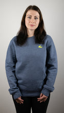 Laden Sie das Bild in den Galerie-Viewer, Sweater &quot;Dark heather blue-Glow&quot;
