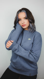 Sweater "Dark heather blue-Glow"